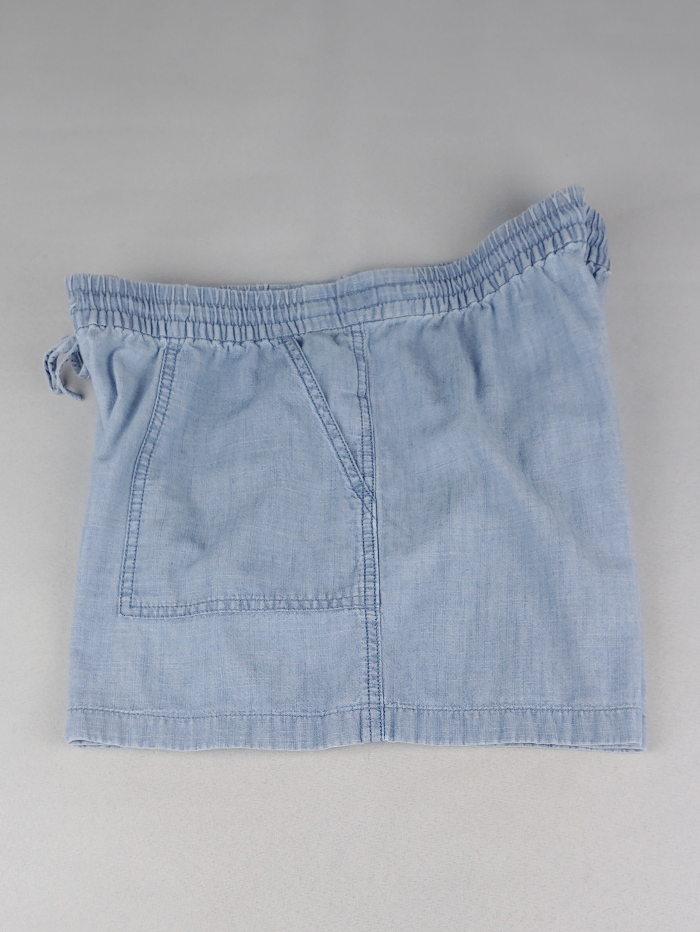 J. Crew Pale Blue High-Waist Drawstring Shorts